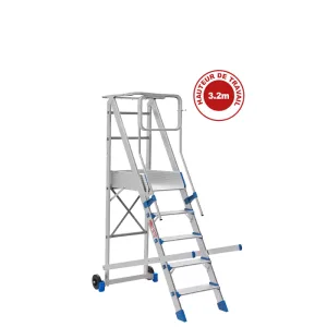 Échelle Plateforme Aluminium FORTEZZA 5