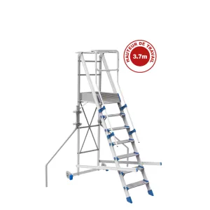 Échelle Plateforme Aluminium FORTEZZA 7