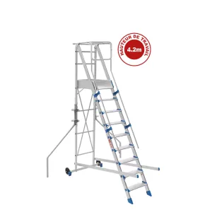 Échelle Plateforme Aluminium FORTEZZA 9