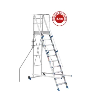 Échelle Plateforme Aluminium FORTEZZA 10